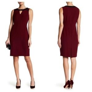 New Kasper Keyhole Sleeveless Sheat Dress